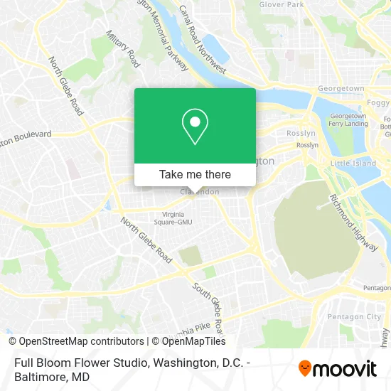 Full Bloom Flower Studio map