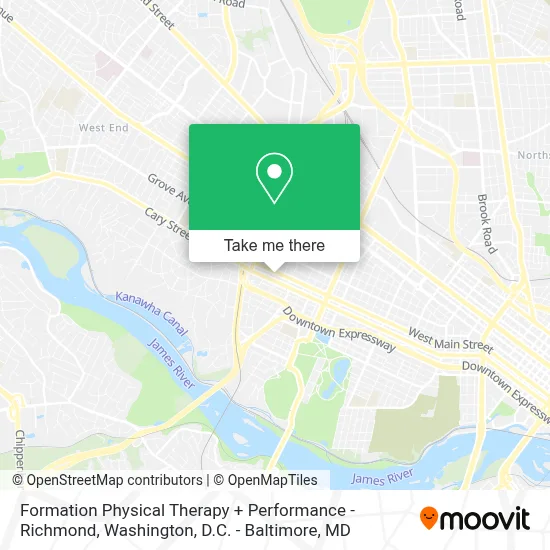 Formation Physical Therapy + Performance - Richmond map