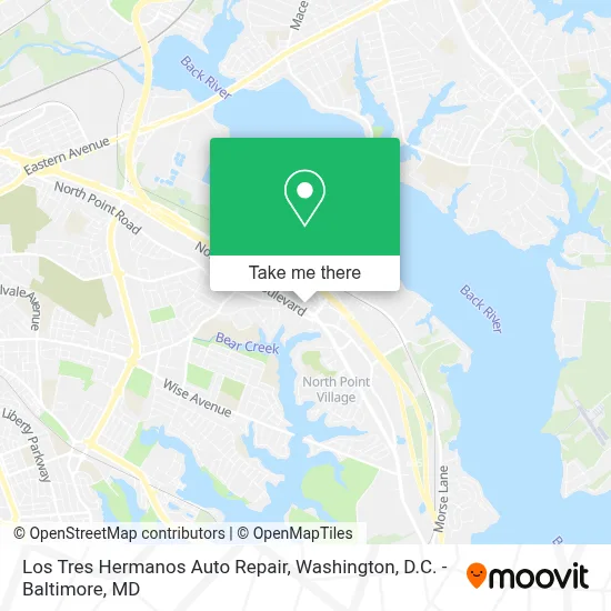 Los Tres Hermanos Auto Repair map