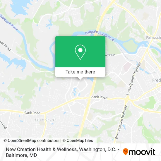 New Creation Health & Wellness map