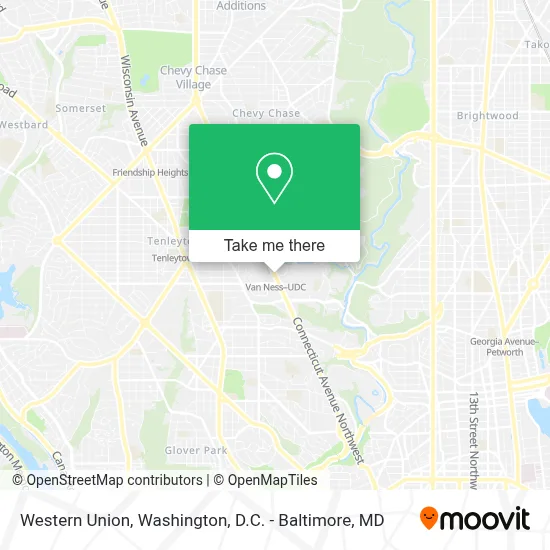 Western Union map
