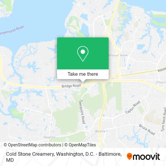 Cold Stone Creamery map