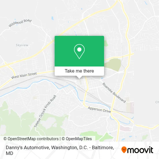 Danny's Automotive map