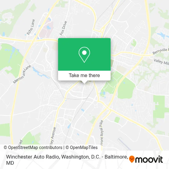 Winchester Auto Radio map