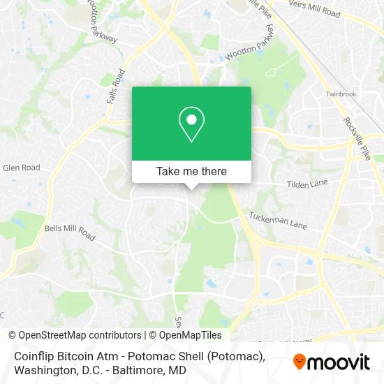 Coinflip Bitcoin Atm - Potomac Shell map