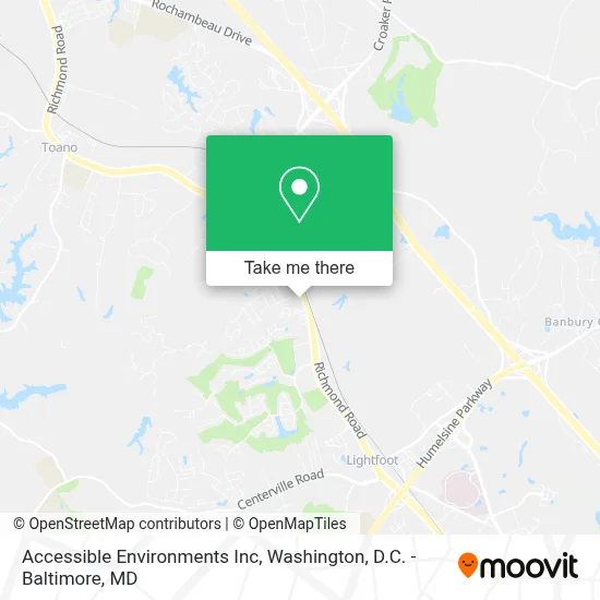 Accessible Environments Inc map