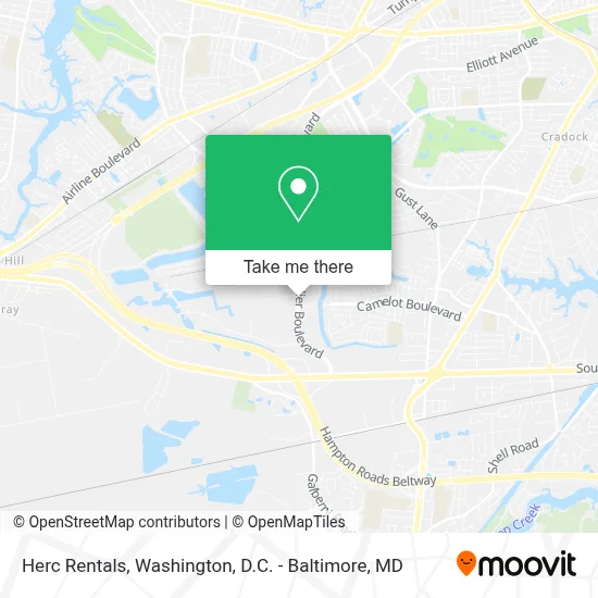 Herc Rentals map