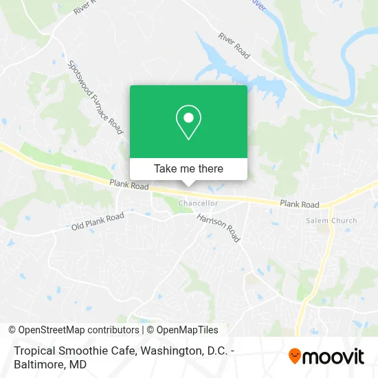 Tropical Smoothie Cafe map