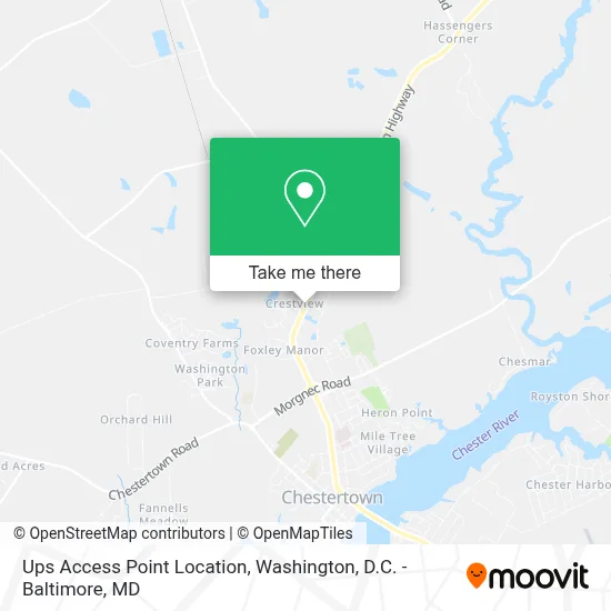 Ups Access Point Location map