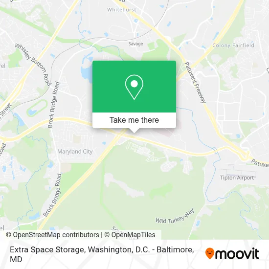 Extra Space Storage map