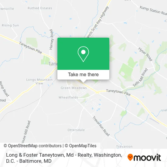 Long & Foster Taneytown, Md - Realty map