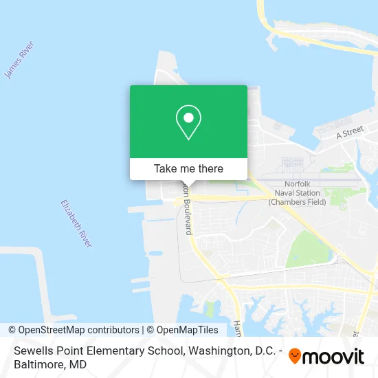 Sewells Point Elementary School map