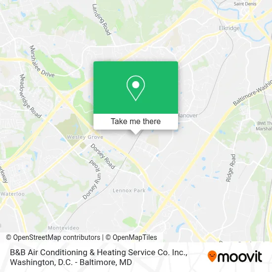 B&B Air Conditioning & Heating Service Co. Inc. map