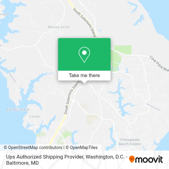 Ups Authorized Shipping Provider map