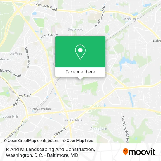 R And M Landscaping And Construction map