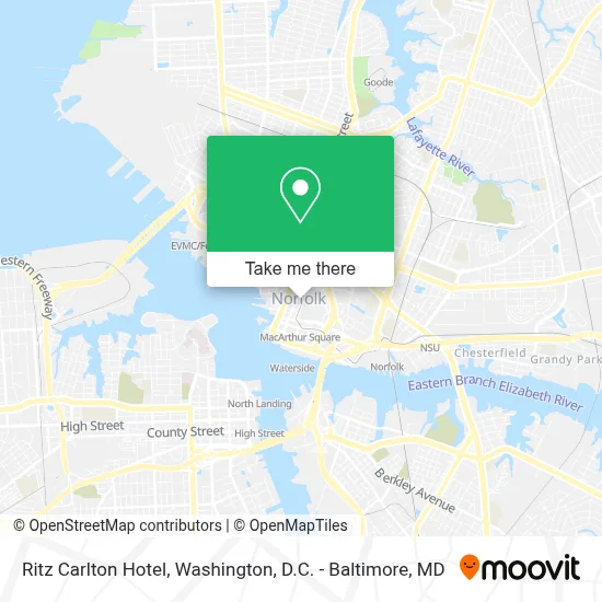 Ritz Carlton Hotel map