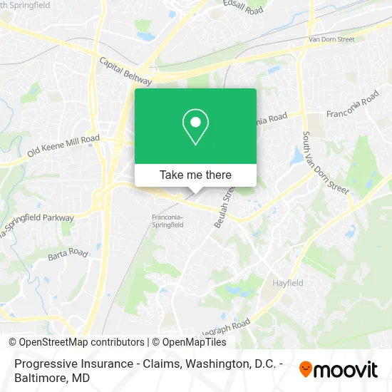 Progressive Insurance - Claims map