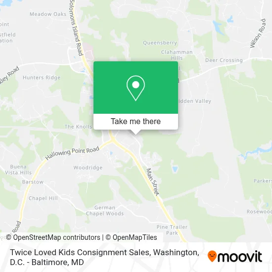 Twice Loved Kids Consignment Sales map