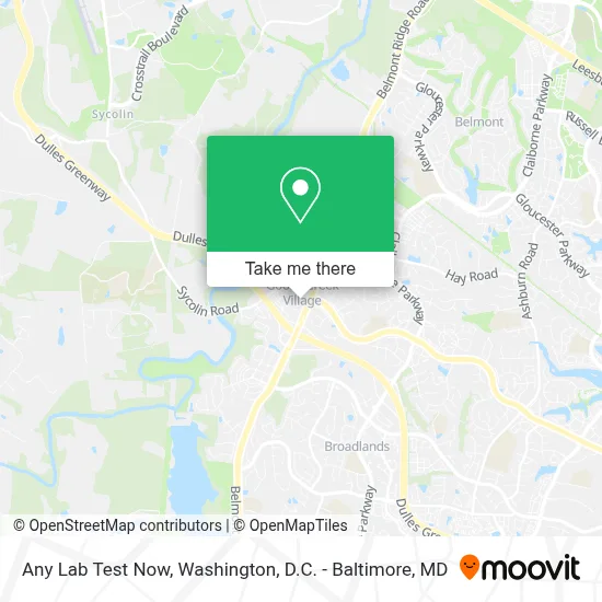 Any Lab Test Now map