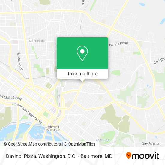 Davinci Pizza map