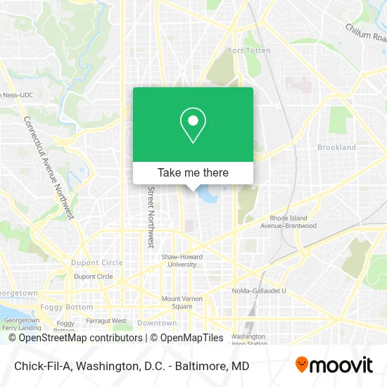 Chick-Fil-A map