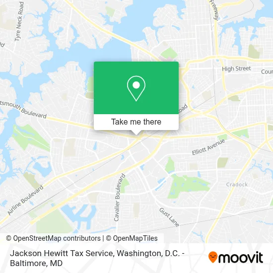 Jackson Hewitt Tax Service map