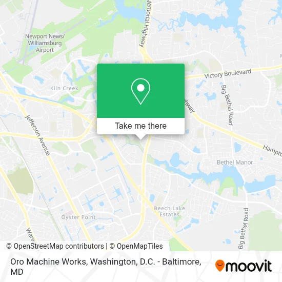 Oro Machine Works map