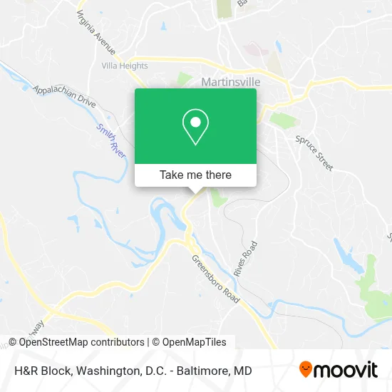 H&R Block map