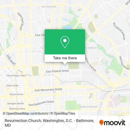 Resurrection Church map