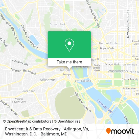 Envescent It & Data Recovery - Arlington, Va map