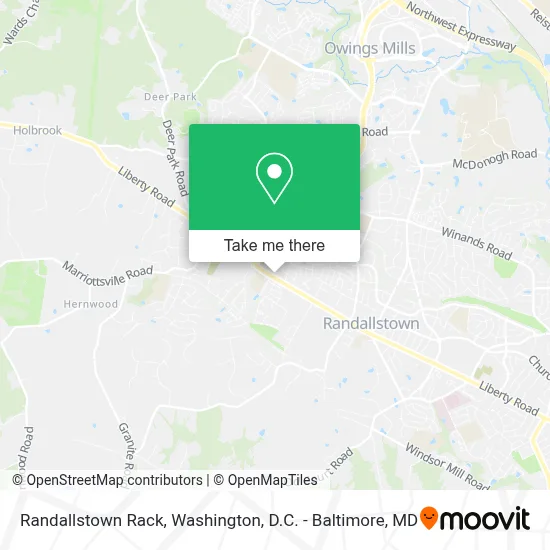 Randallstown Rack map