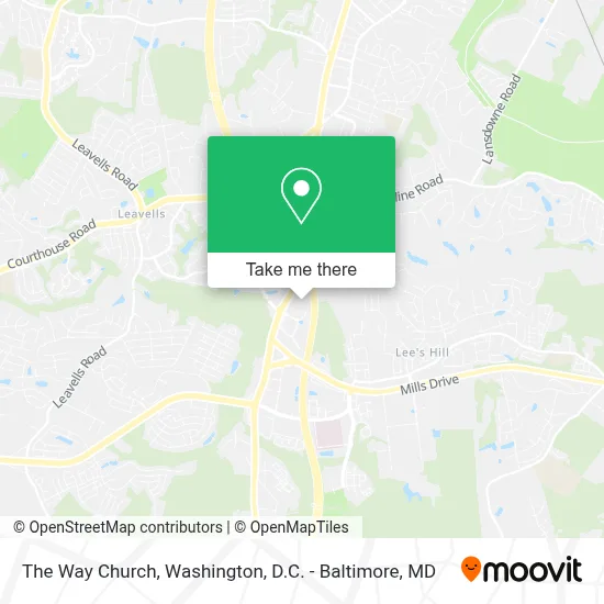 The Way Church map
