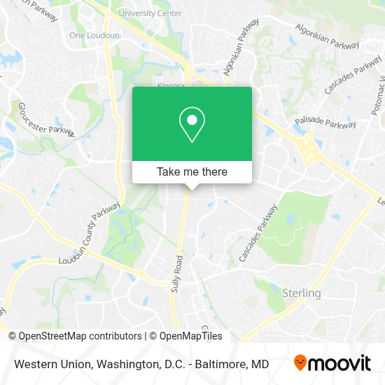 Western Union map