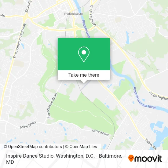 Inspire Dance Studio map