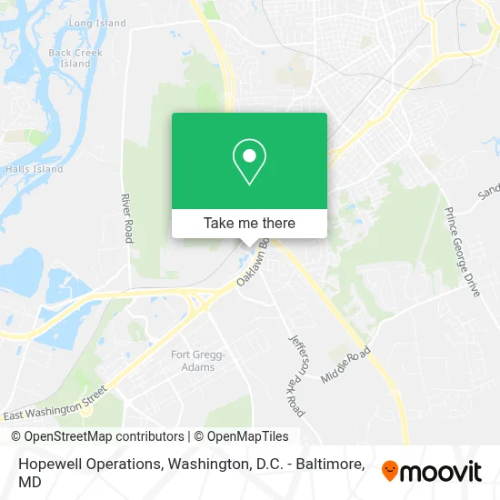 Hopewell Operations map