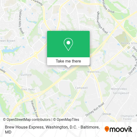 Brew House Express map