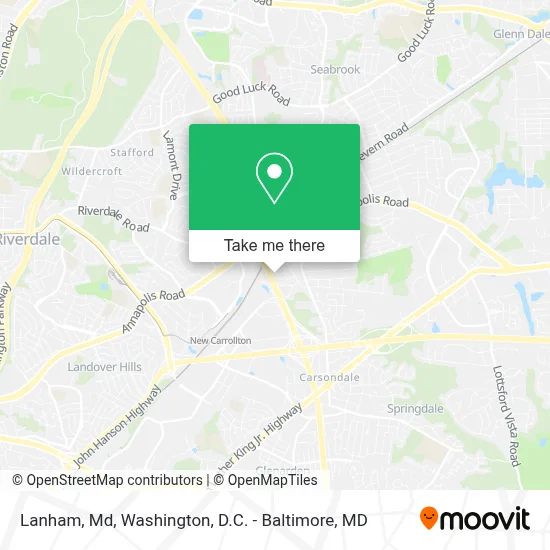 Lanham, Md map