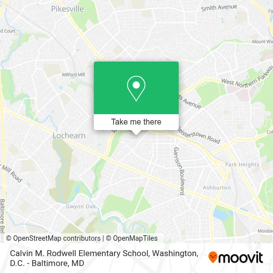 Calvin M. Rodwell Elementary School map