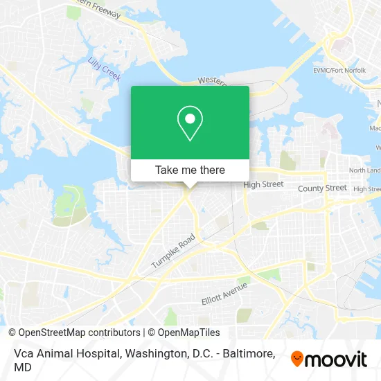 Vca Animal Hospital map