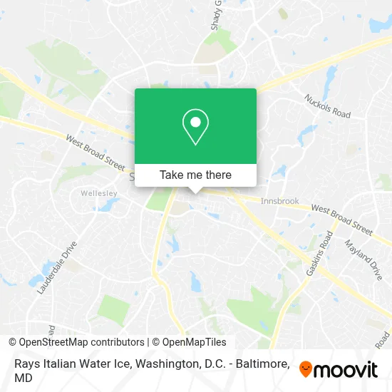 Rays Italian Water Ice map