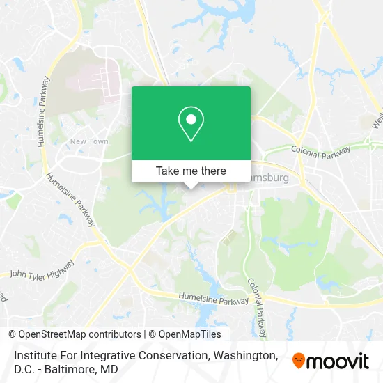 Institute For Integrative Conservation map