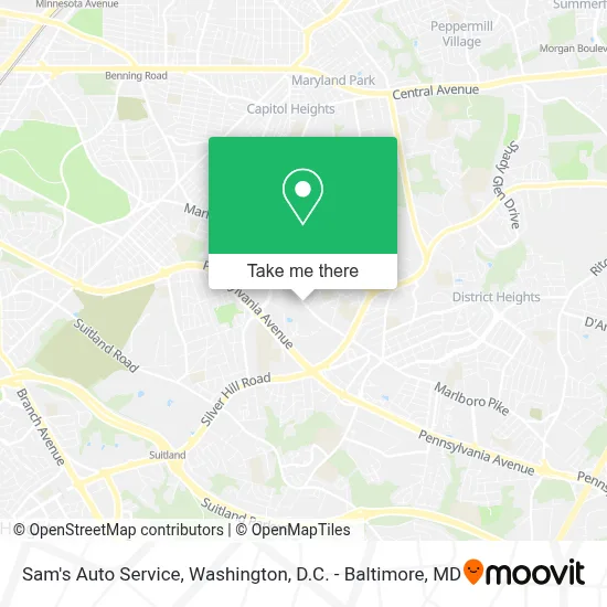 Sam's Auto Service map