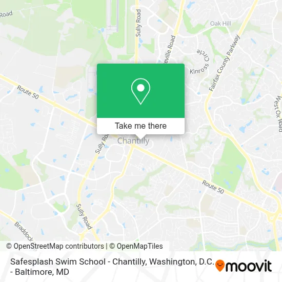 Safesplash Swim School - Chantilly map