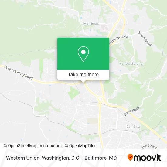Western Union map