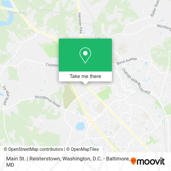 Main St. | Reisterstown map