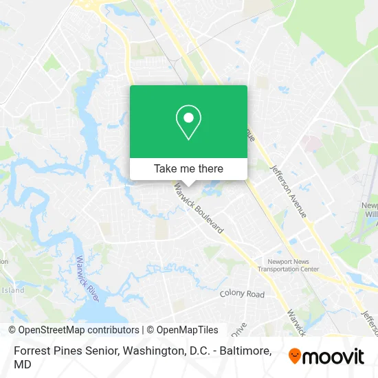 Forrest Pines Senior map