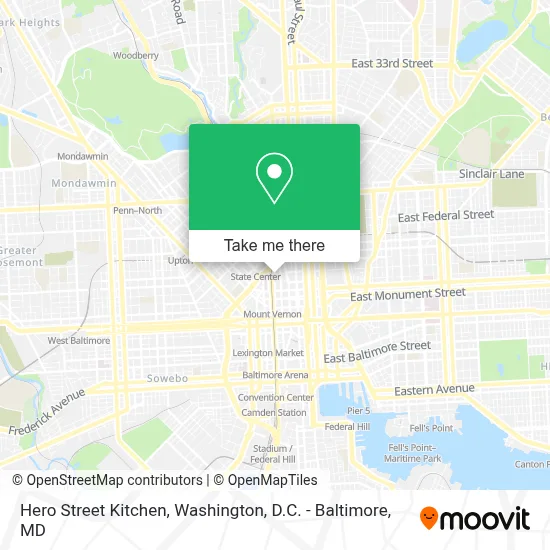 Hero Street Kitchen map