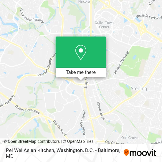 Pei Wei Asian Kitchen map