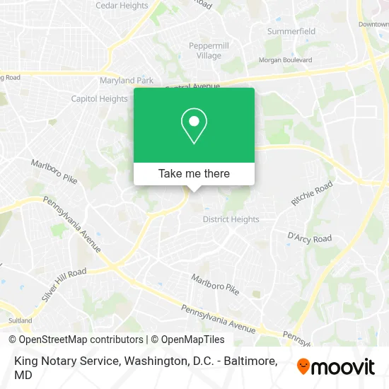 King Notary Service map