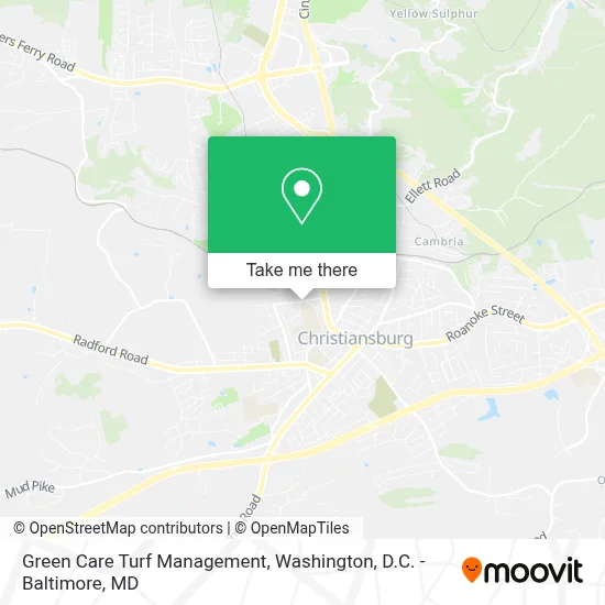 Green Care Turf Management map